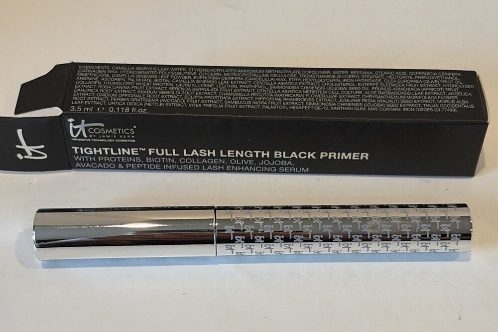IT Cosmetics ~ Tightline Full Lash Length Primer ~ Black ~ .118 oz ~ NIB